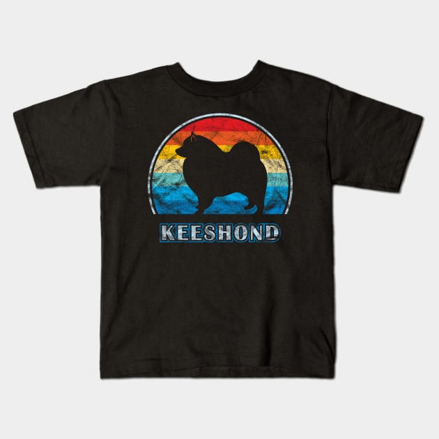 Keeshond Vintage Design Dog Kids T-Shirt by millersye